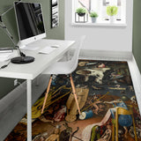 Bosh Madness Depths of Medieval Hell Floor Rug